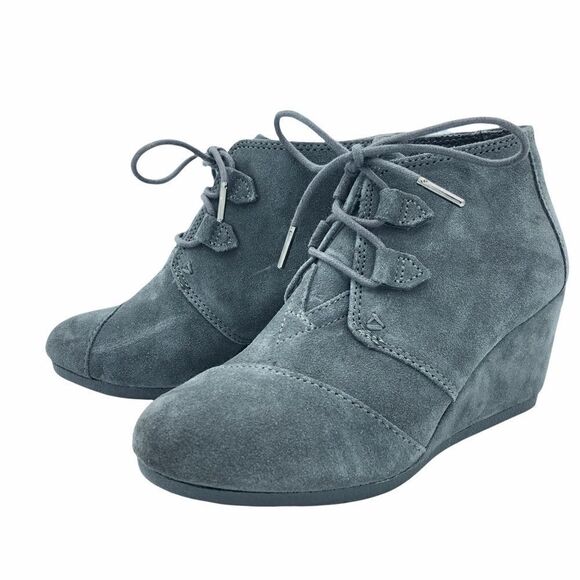 Toms Kala Suede Booties - Gray SZ US 6 - Picture 1 of 4